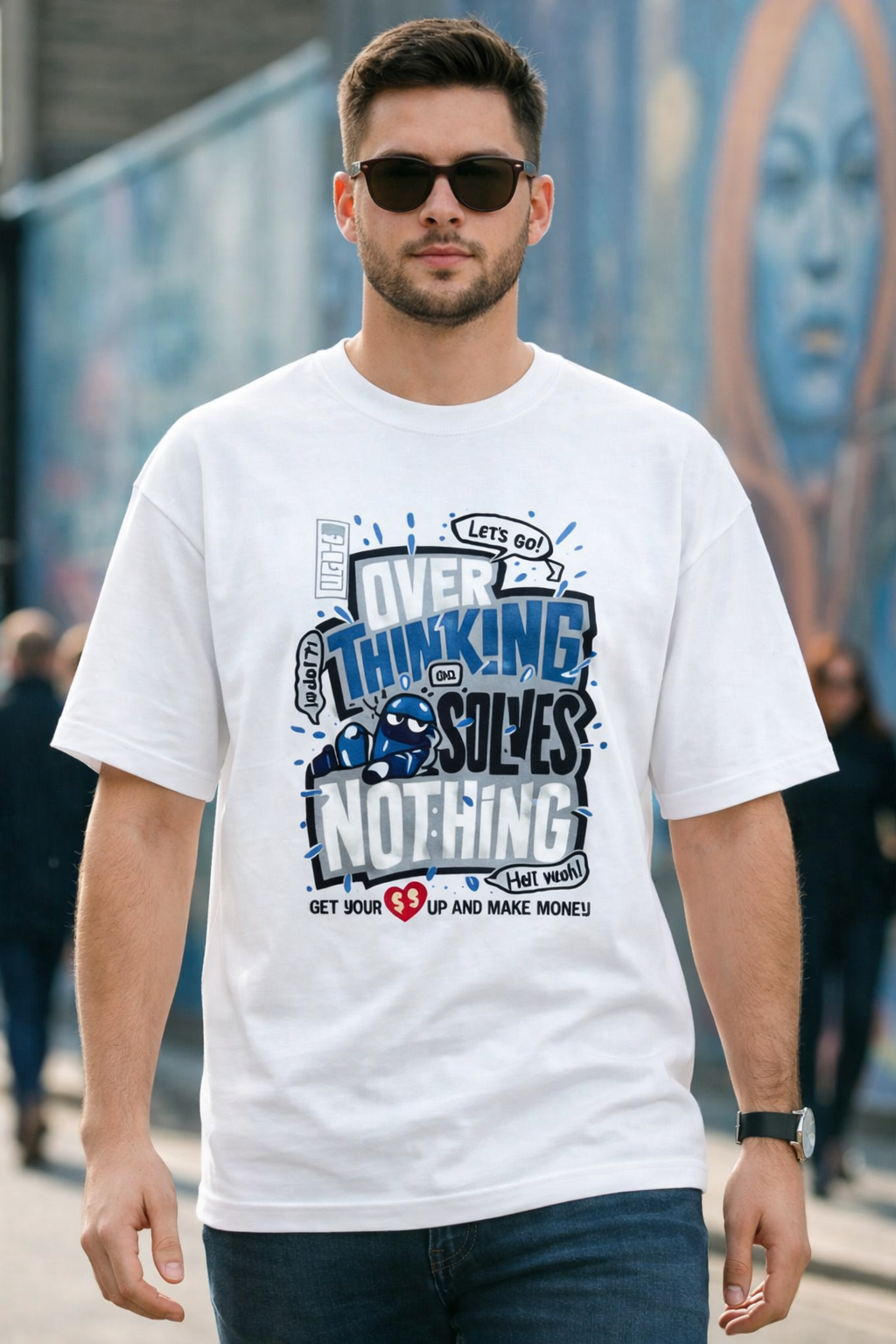 Overthinking Kills Tee      Oversized Fit