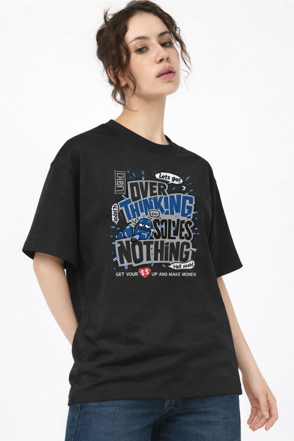 Overthinking Kills Tee      Oversized Fit