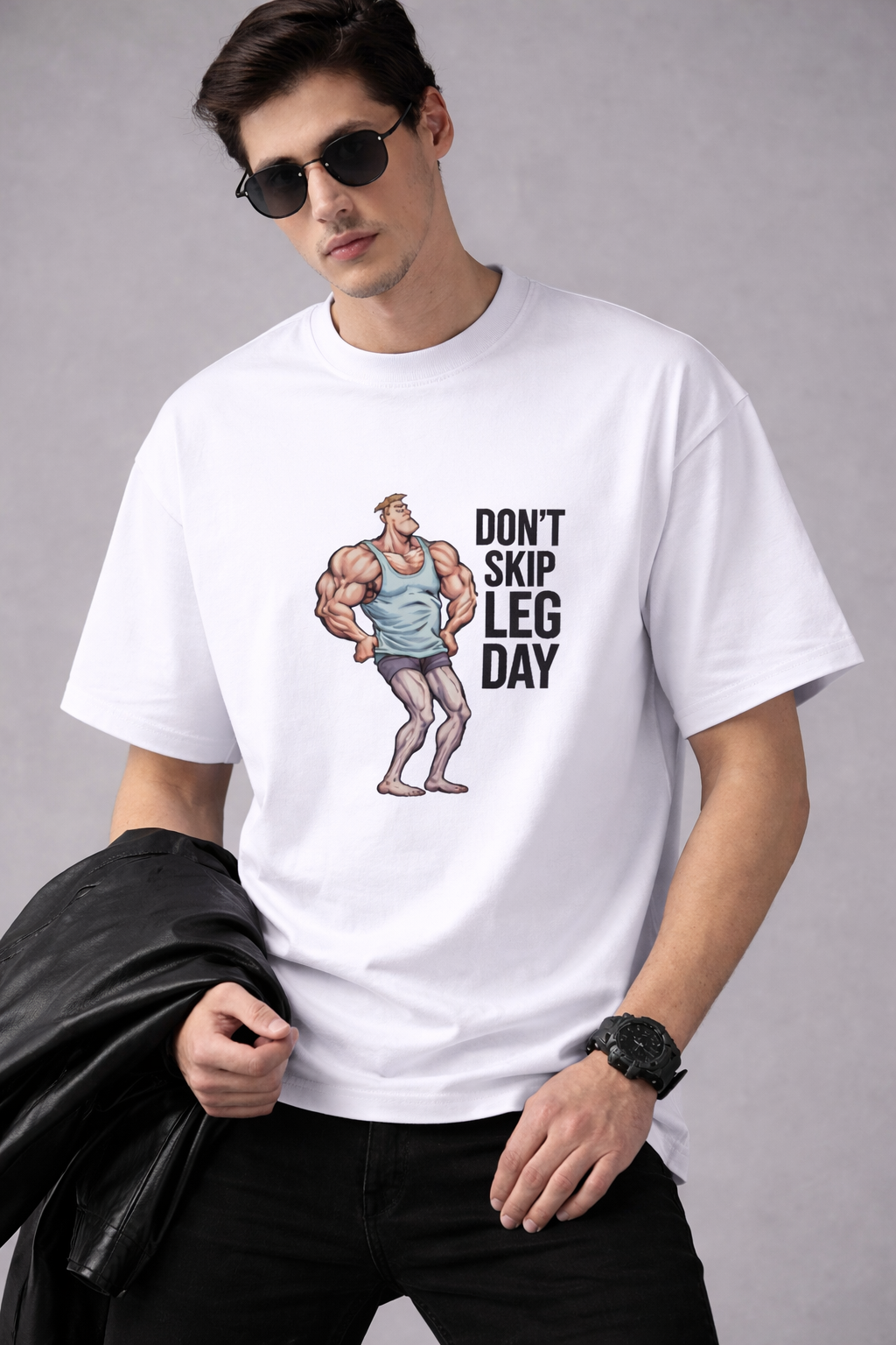 Don't Skip Leg Day Tee Oversized Fit