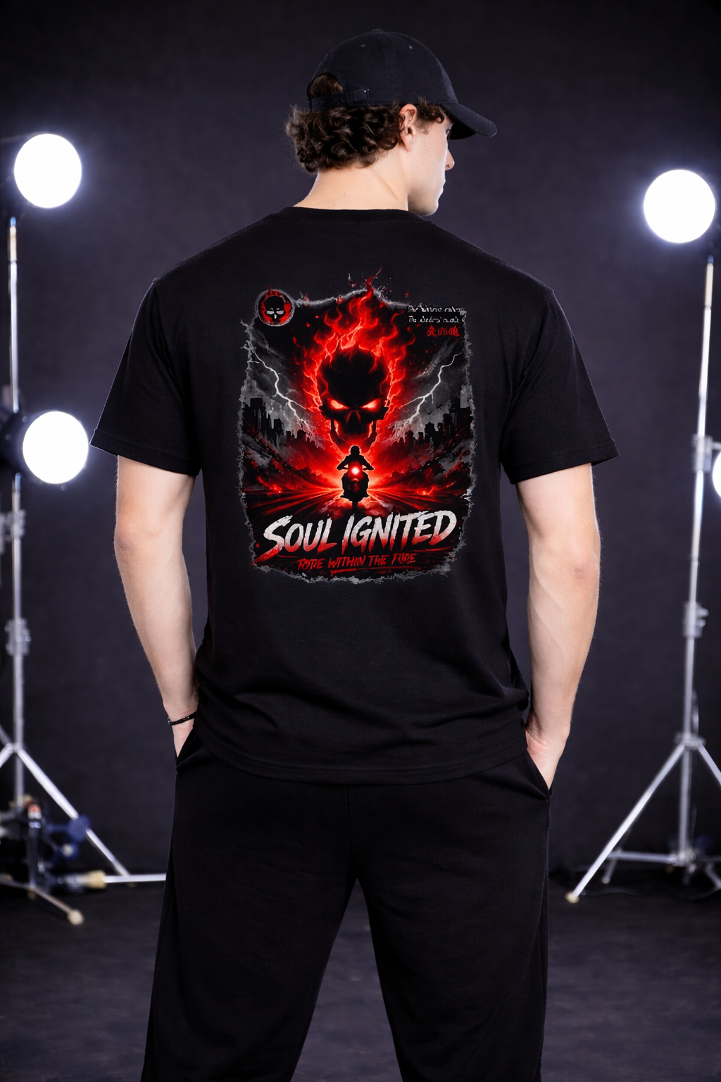 Soul Ignited Back Print Tee – Rise Within The Fire Standard T-Shirt