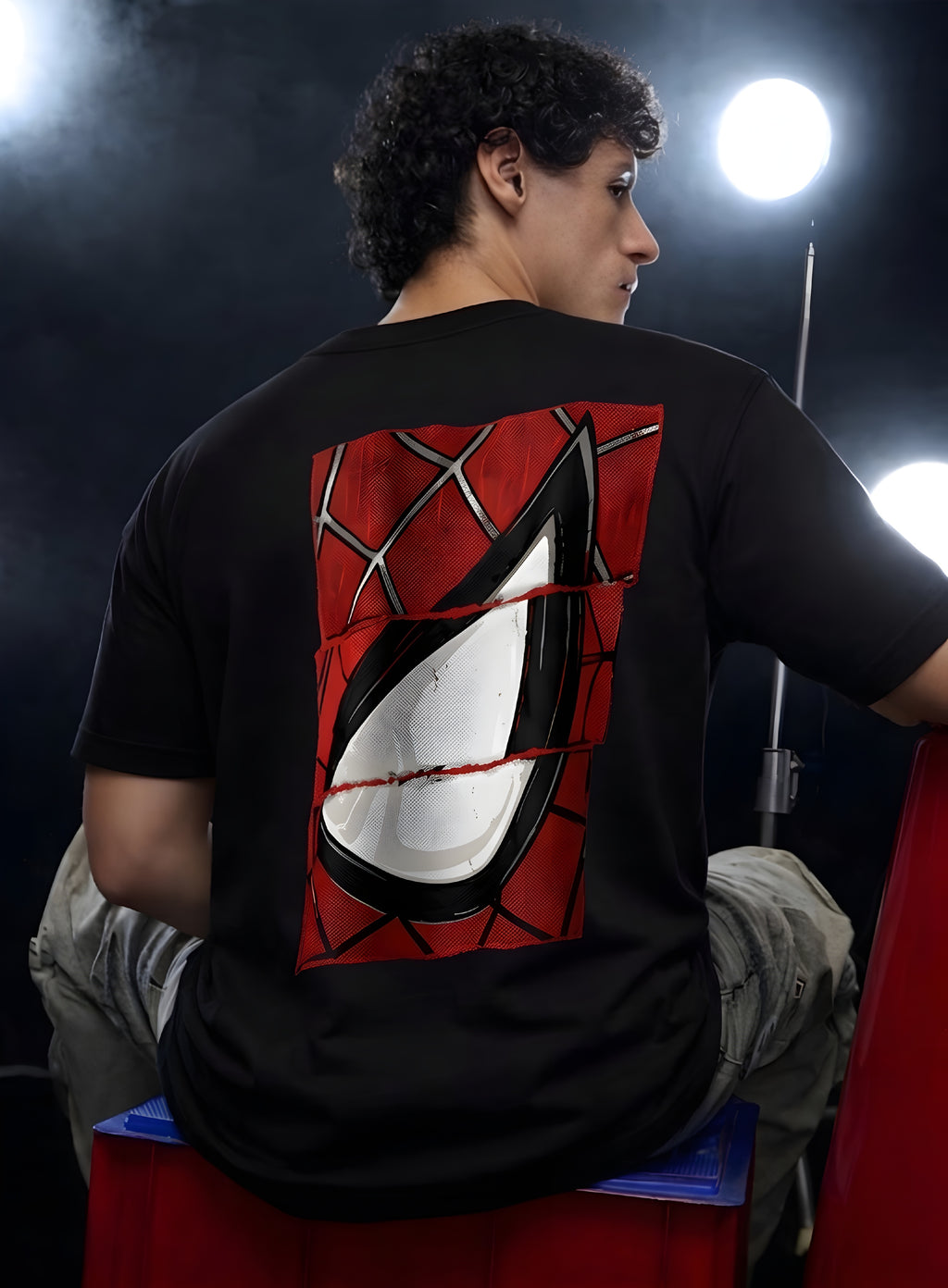 Broken Web Eye Tee Oversized