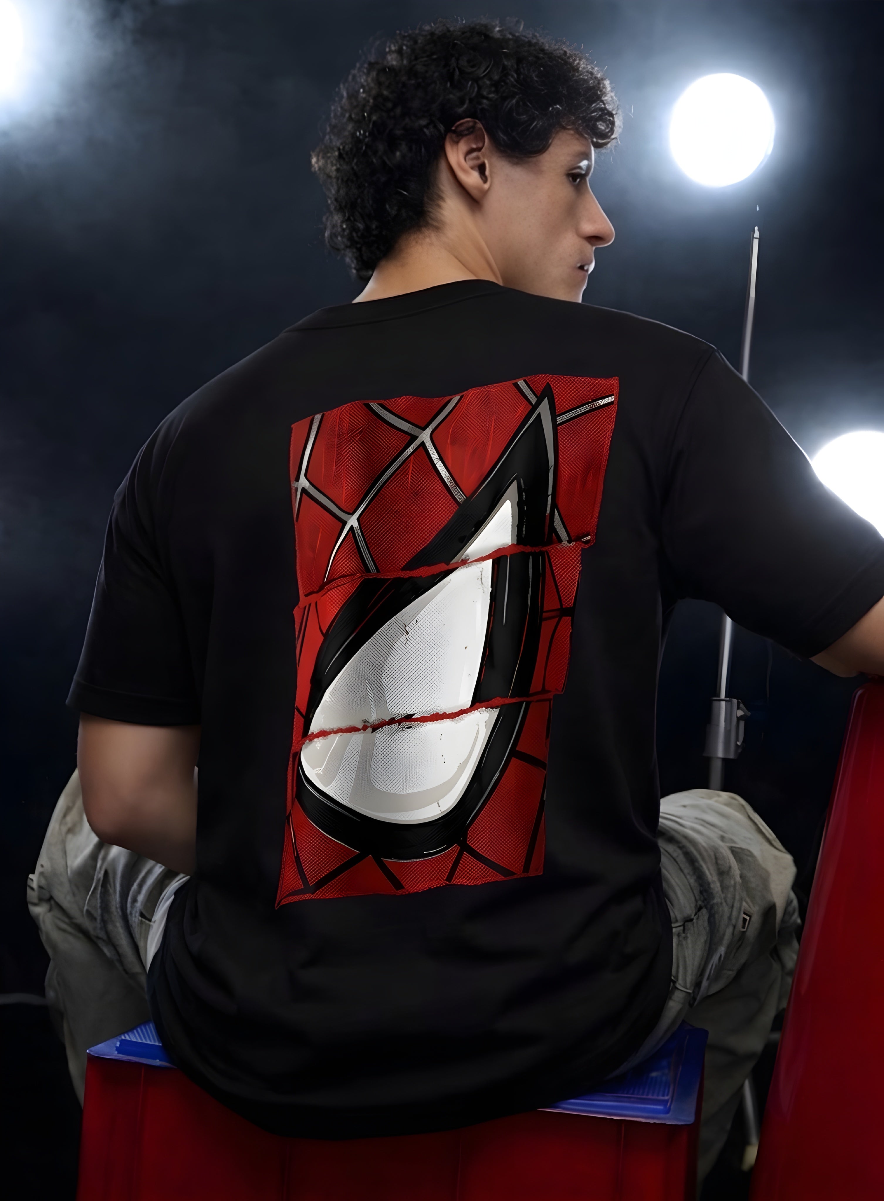 Broken Web Eye Tee Oversized