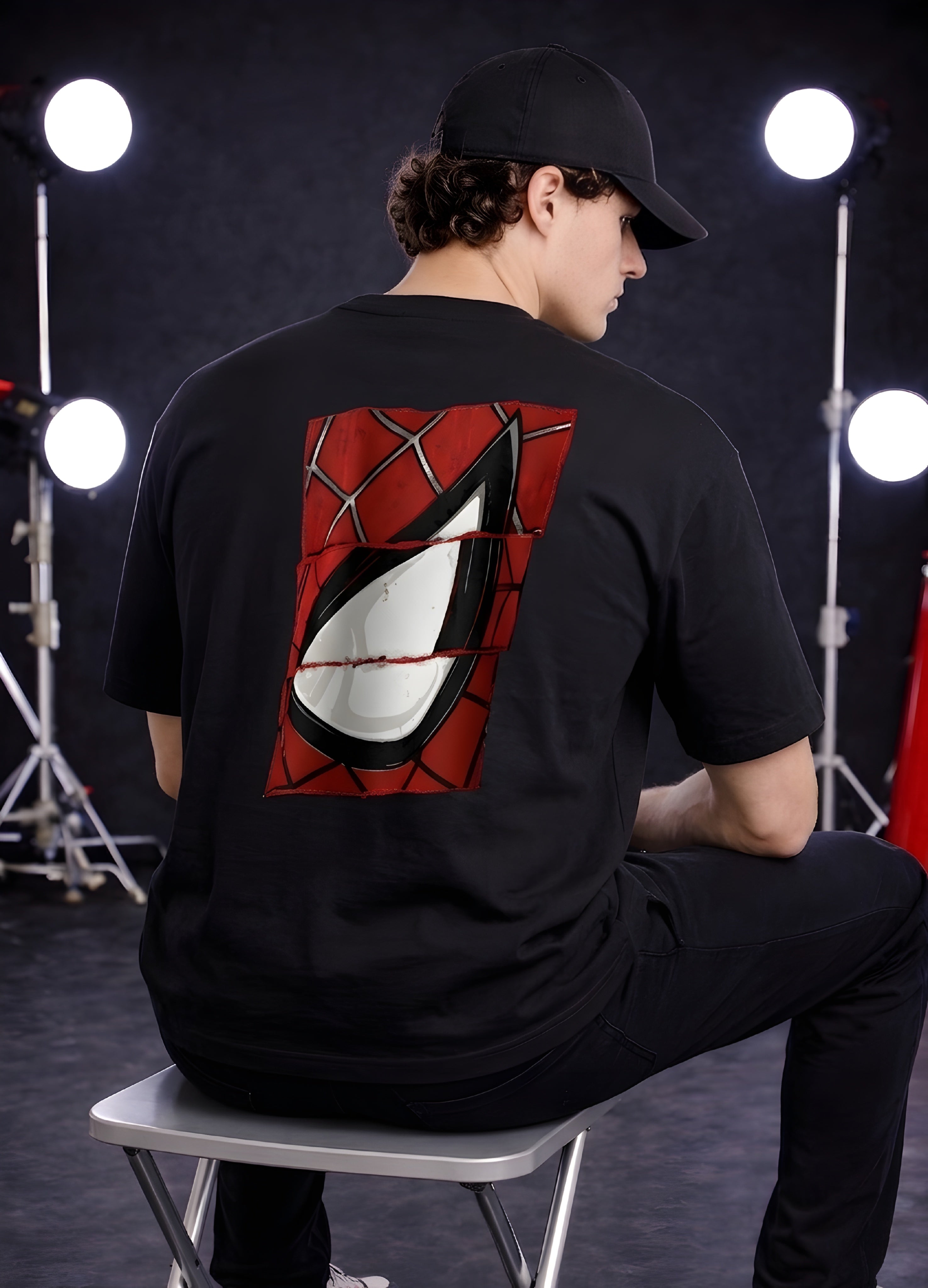 Broken Web Eye Tee Oversized