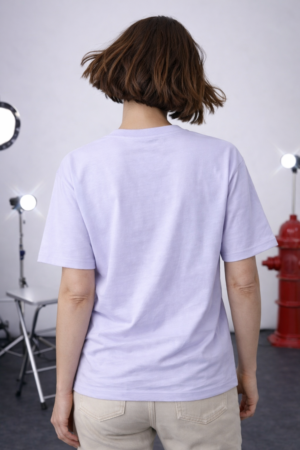 Midnight Mountain Embroidery Tee Unisex Oversized Fit