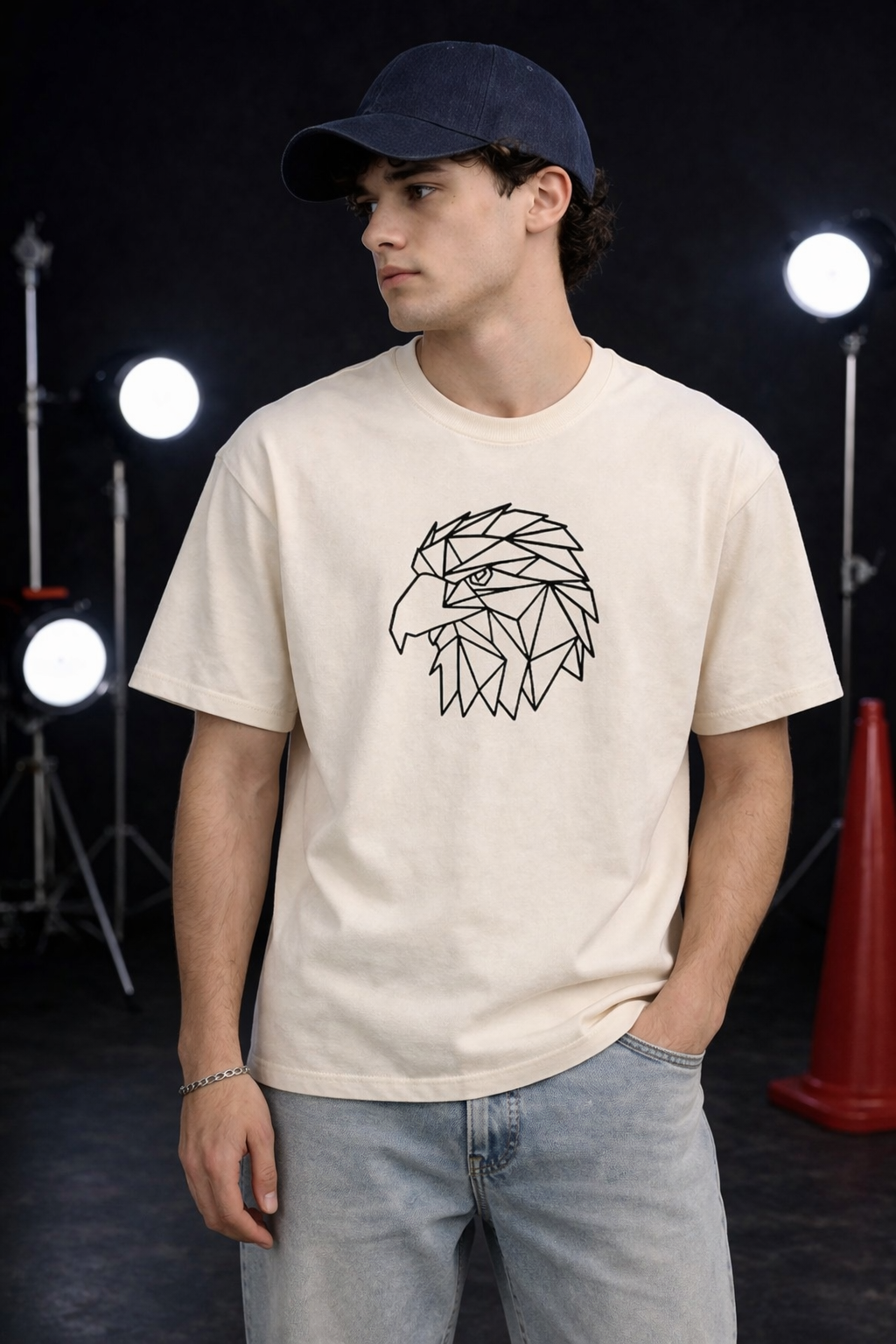 Monochrome Eagle Art Unisex Classic T-Shirt
