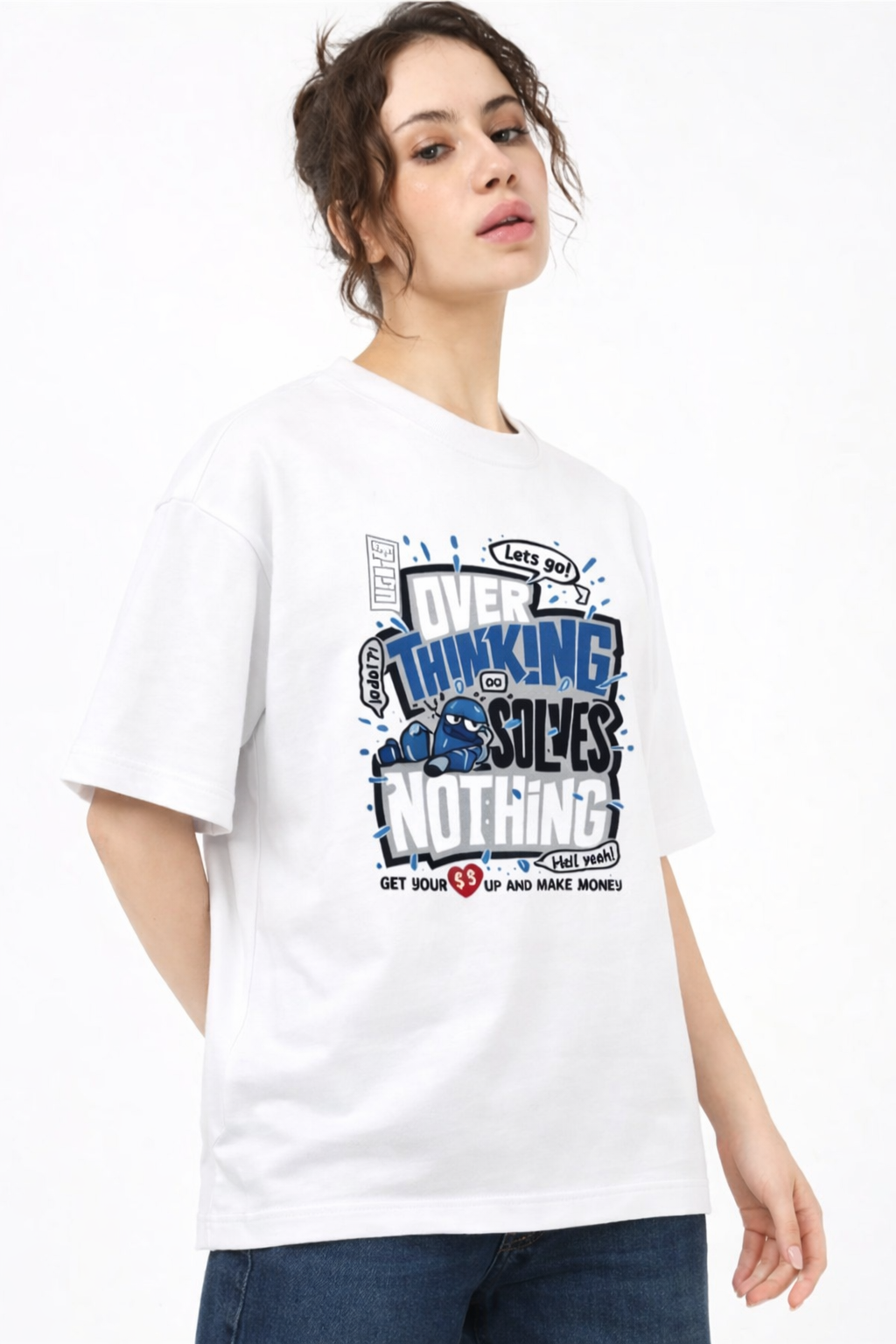 Overthinking Kills Tee      Oversized Fit