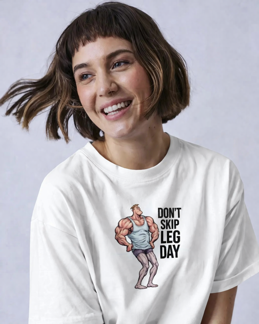 Don't Skip Leg Day Tee Oversized Fit