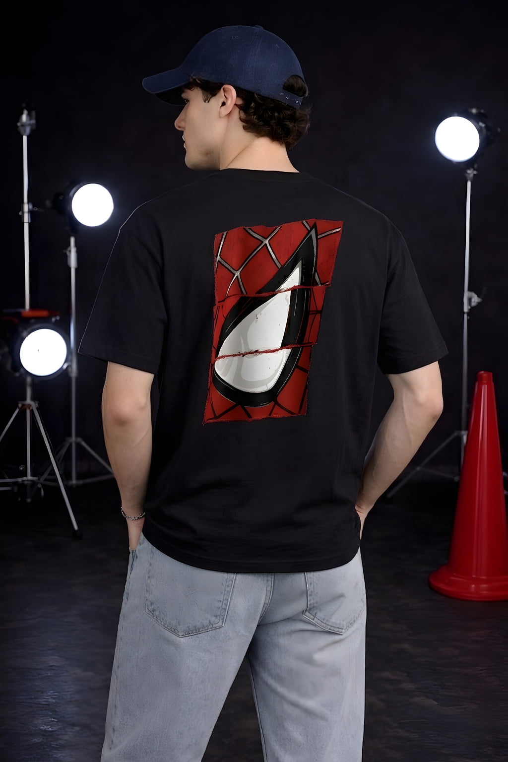 Broken Web Eye Tee Oversized